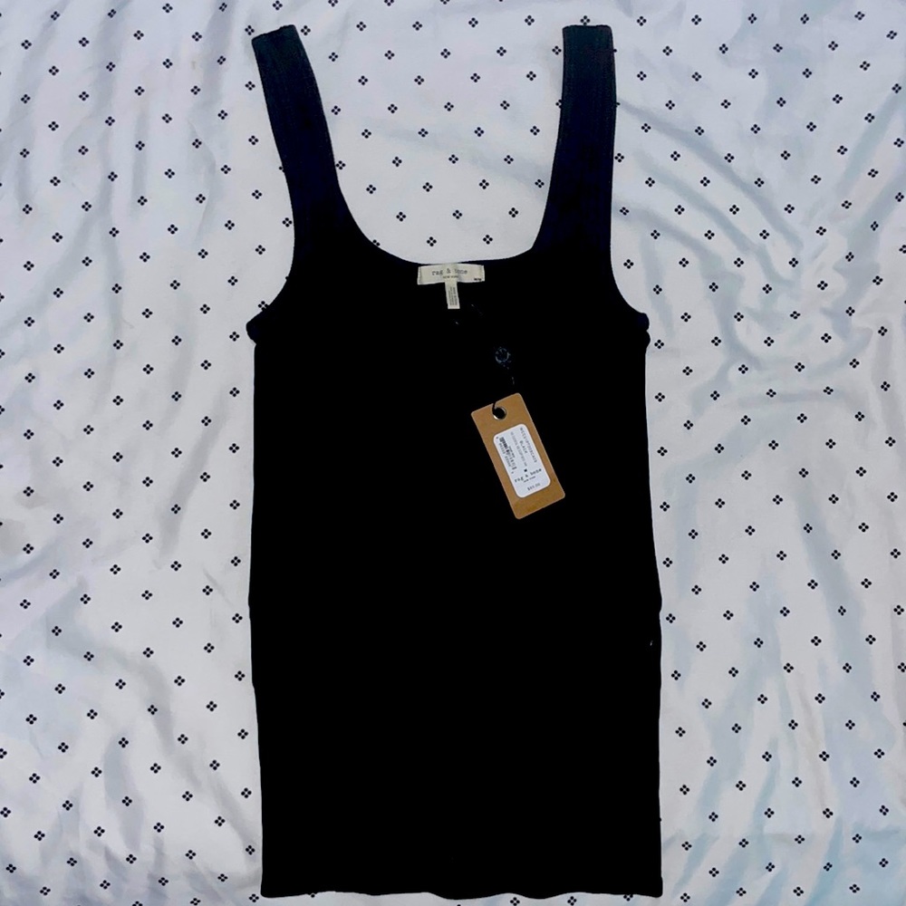 Rag & Bone Rib Scoop Neck Tank